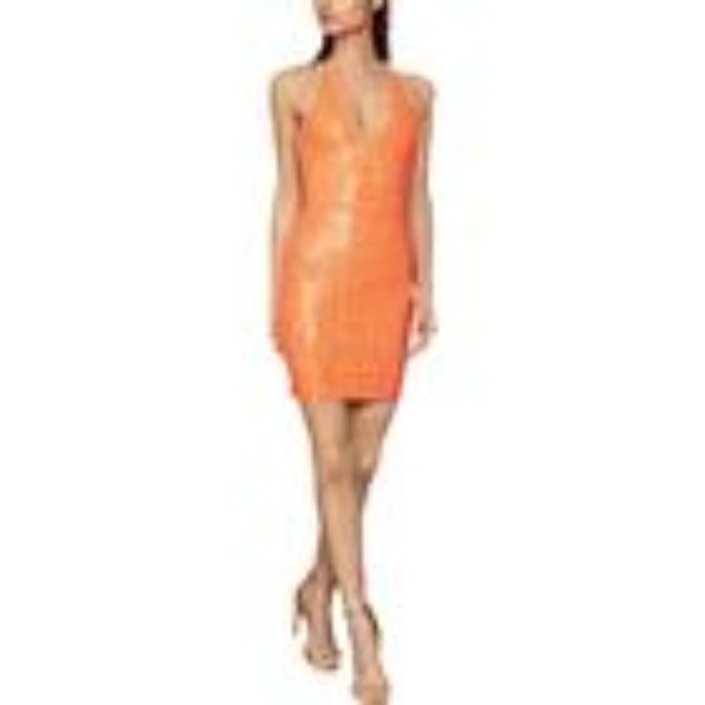 BCBG Gemma Womens Textured Sweater Bodycon Dress. Size Large. NWT